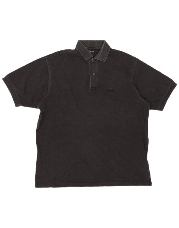 Camisa polo masculina Hugo Boss XL algodão preto