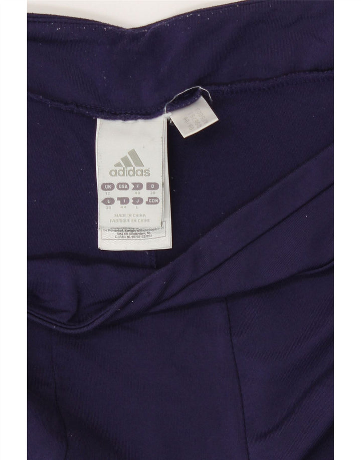 Calça de treino feminina Adidas UK 12 poliéster azul marinho médio