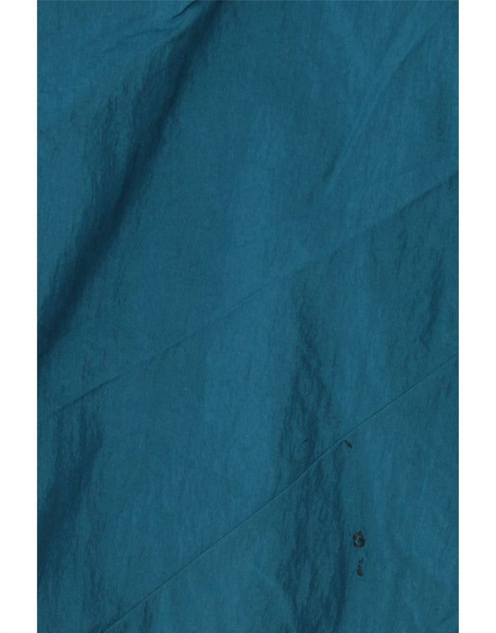 ADIDAS Mens Pulôver Treino Top Jaqueta Pequena Azul Colourblock Nylon