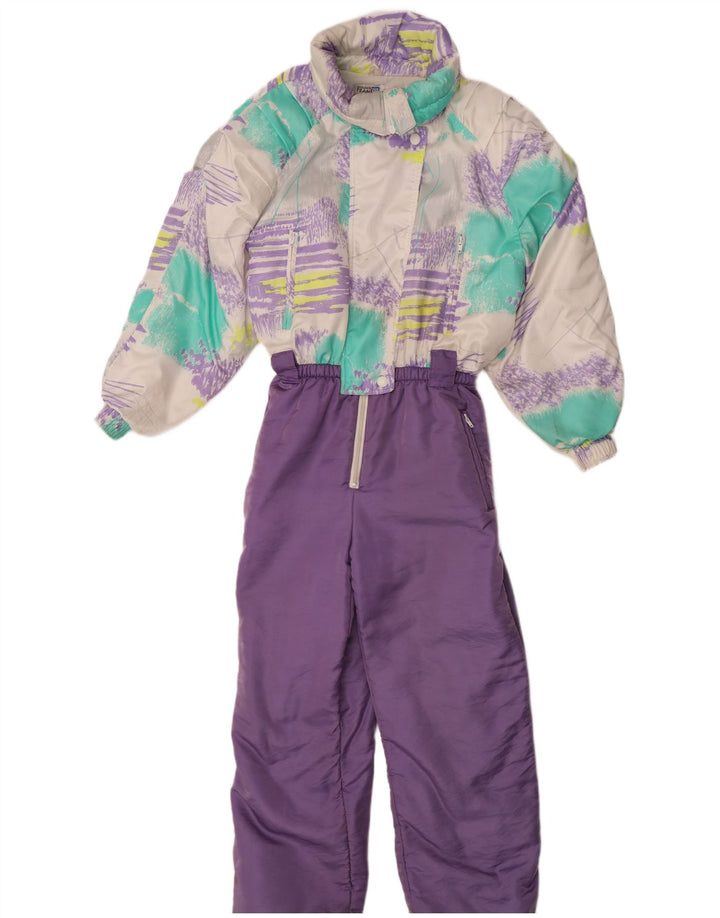 Macacão de esqui feminino Golden Team IT 44 médio roxo colorblock poliamida