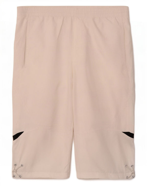 Adidas Mens Bermuda Sport Shorts Médio Branco Colorblock Poliéster