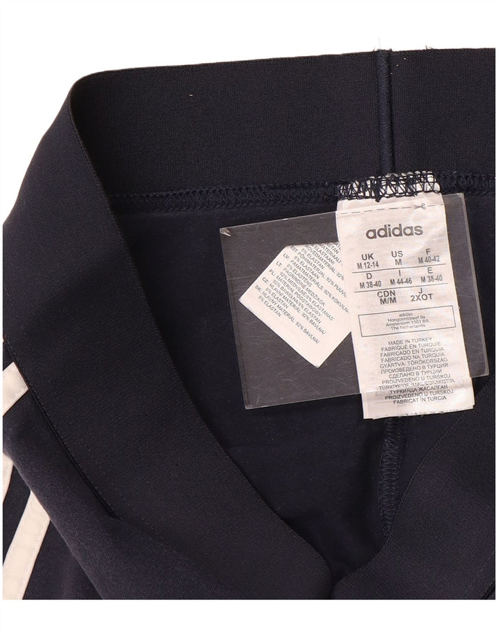 Leggings Adidas Femininas UK 12/14 Médio Azul Marinho Algodão