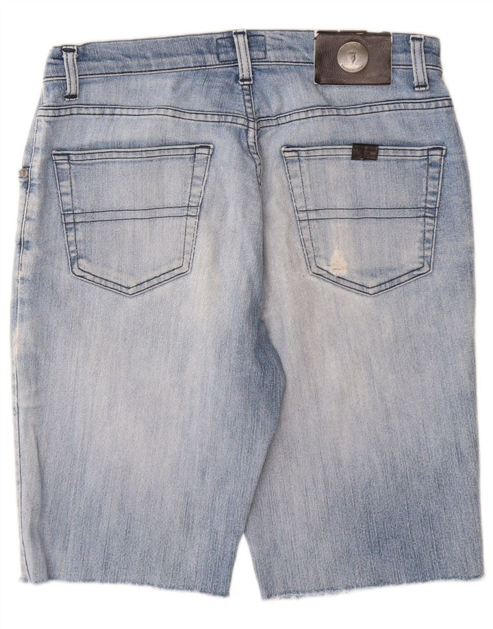 Shorts jeans masculino Trussardi W30 algodão azul médio