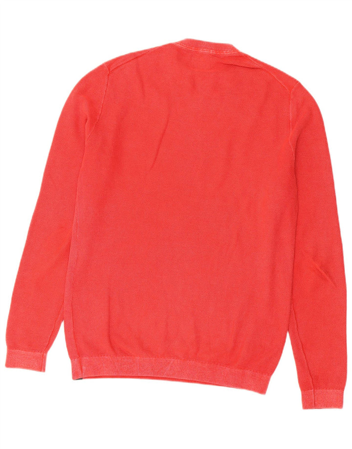 Suéter masculino Superdry com gola redonda e algodão vermelho médio