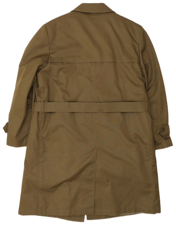 Casaco impermeável masculino vintage UK 40 grande cáqui