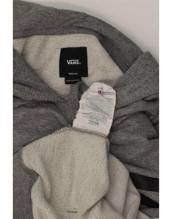 Vans Mens Graphic Hoodie Jumper Médio Cinza Algodão
