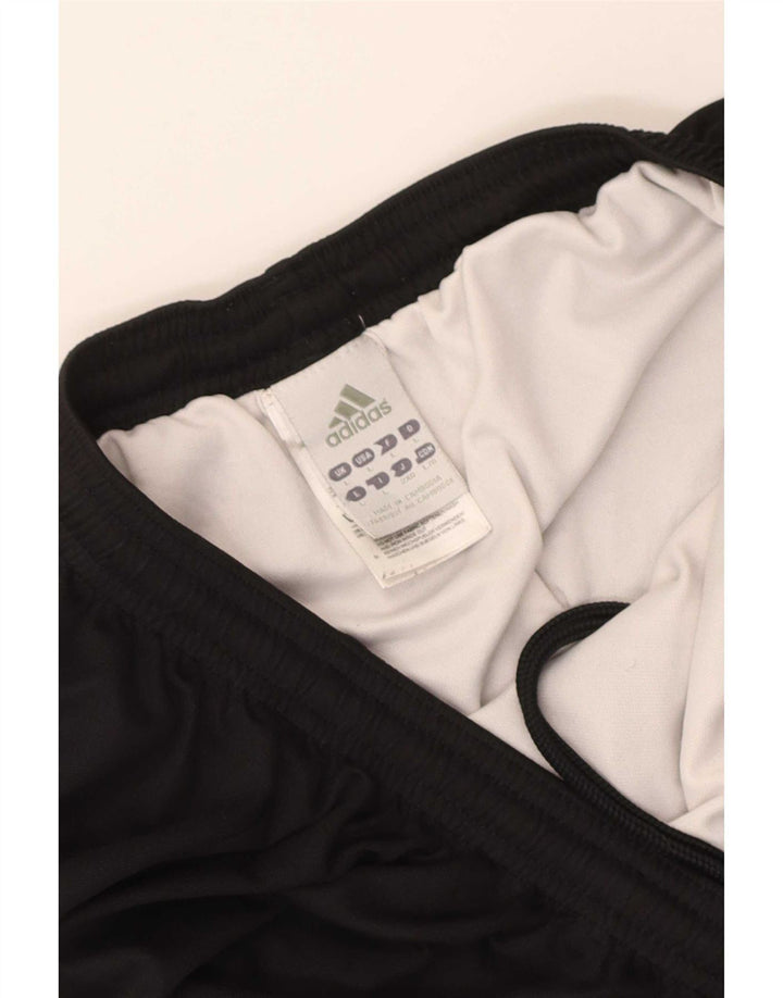 Shorts esportivos masculinos Adidas grande poliéster preto