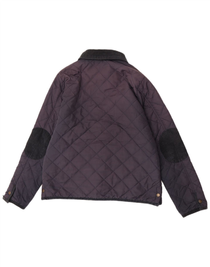 Jaqueta acolchoada feminina Jack Wills Reino Unido 14 grande nylon azul marinho