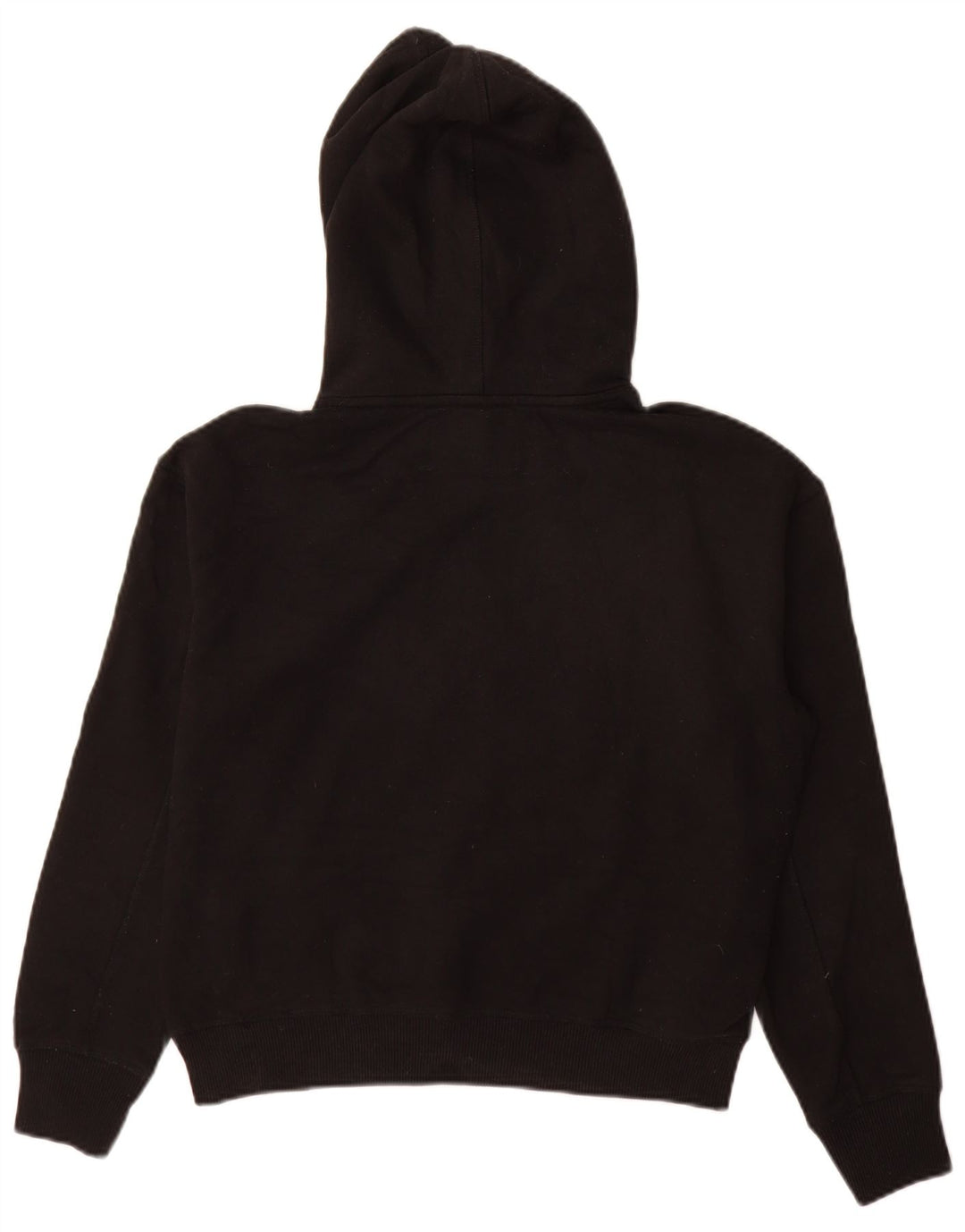 CALVIN KLEIN JEANS moletom com capuz feminino UK 14 algodão preto médio