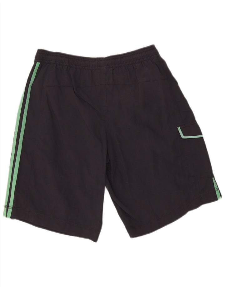 Adidas Mens Cargo Sport Shorts Pequeno Cinza Nylon