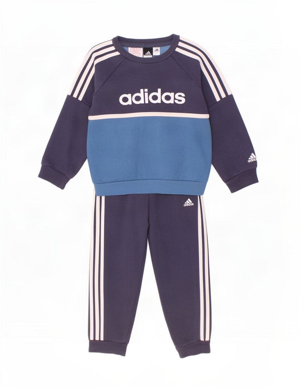 Fato de treino completo Adidas Baby Boys Graphic 18-24 meses Azul marinho Colourblock