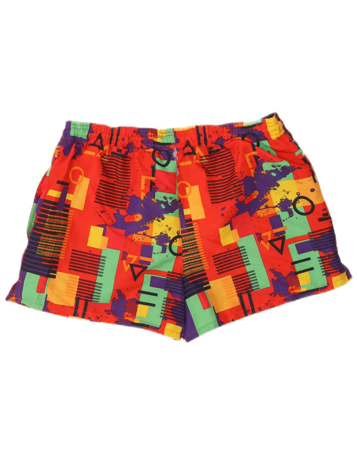 Shorts de natação masculino Umbro em poliéster geométrico multicolorido médio