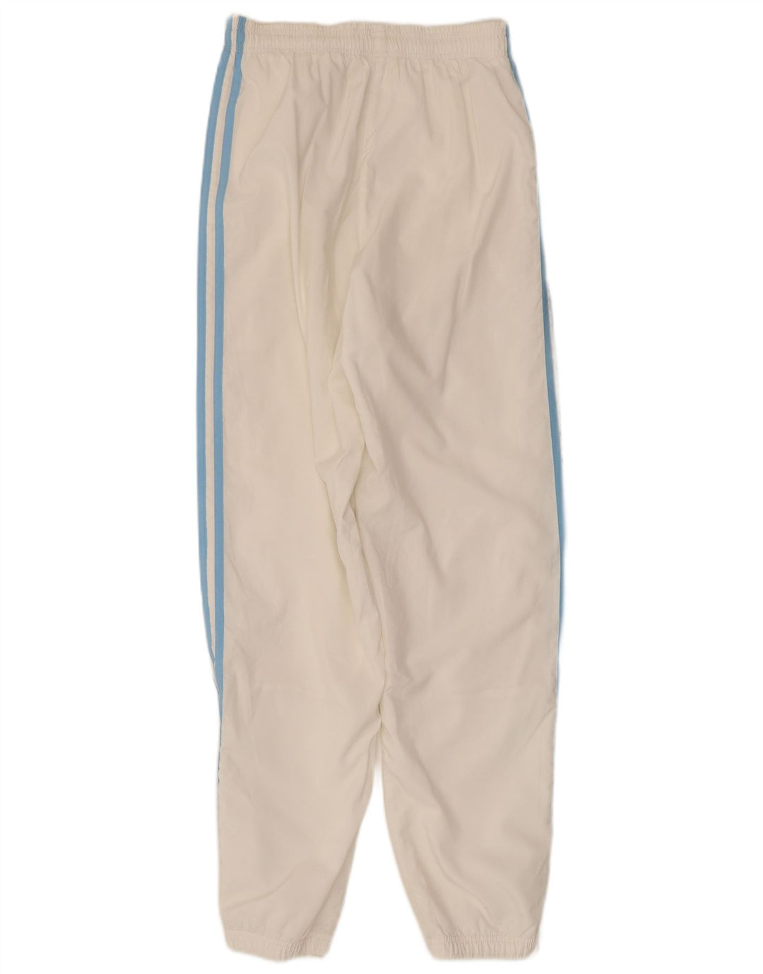 ADIDAS Womens Tracksuit Pants Joggers UK 10 Pequeno Poliéster Branco