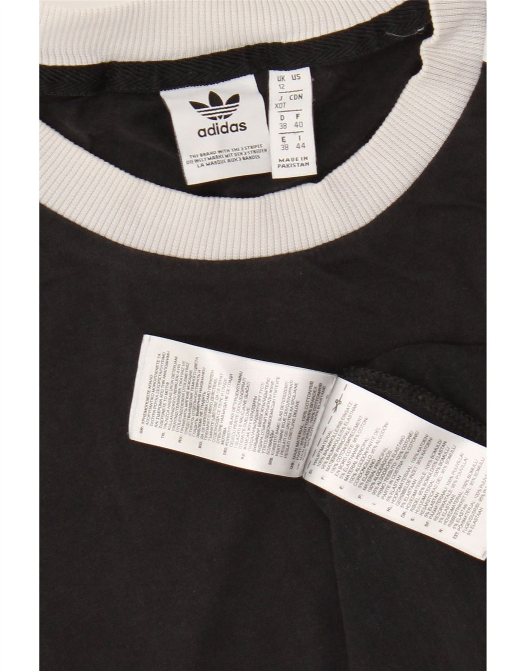 Camiseta Adidas Feminina Top UK 12 Médio Algodão Preto