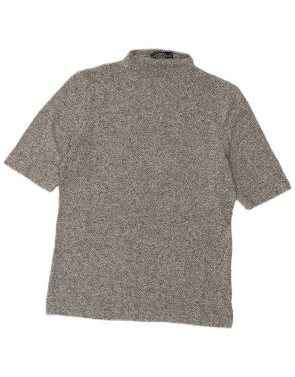 Camiseta feminina Marks & Spencer UK 12 cinza médio manchado