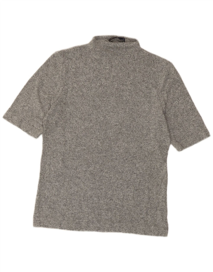 Camiseta feminina Marks & Spencer UK 12 cinza médio manchado