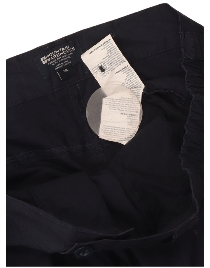 Calça cargo feminina reta Mountain Warehouse W36 L34 azul marinho