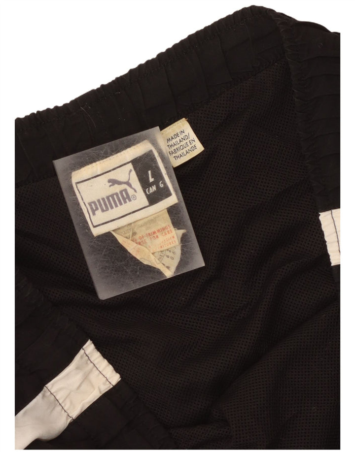 Puma Mens Sport Shorts Grande Poliéster Colorblock Preto