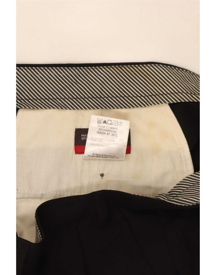 Calça masculina Marks & Spencer com pegged suit W40 L33 poliéster preto