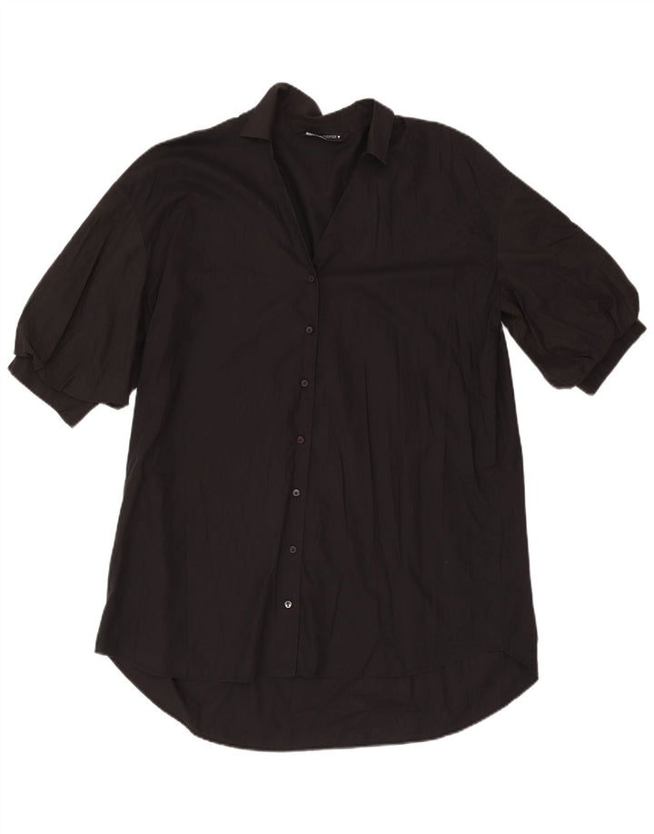 Vestido camisa feminino Zara Reino Unido 14 médio preto