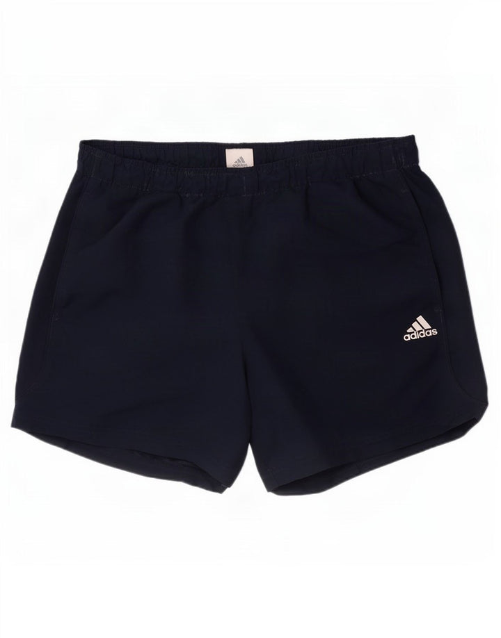 Shorts esportivos masculinos Adidas Climalite grandes poliéster azul marinho