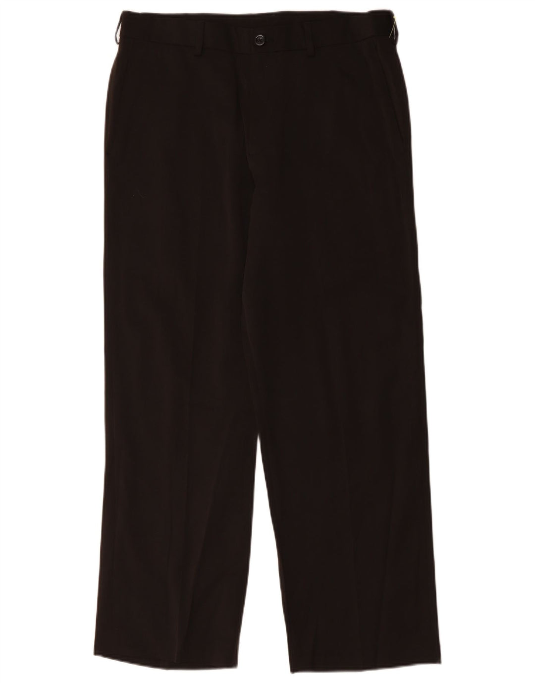 Calça chino reta masculina Izod W34 L29 poliéster preto