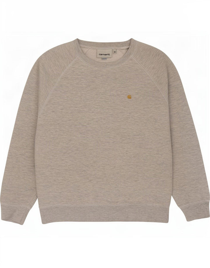 Carhartt moletom feminino oversized jumper UK 6 XS algodão cinza