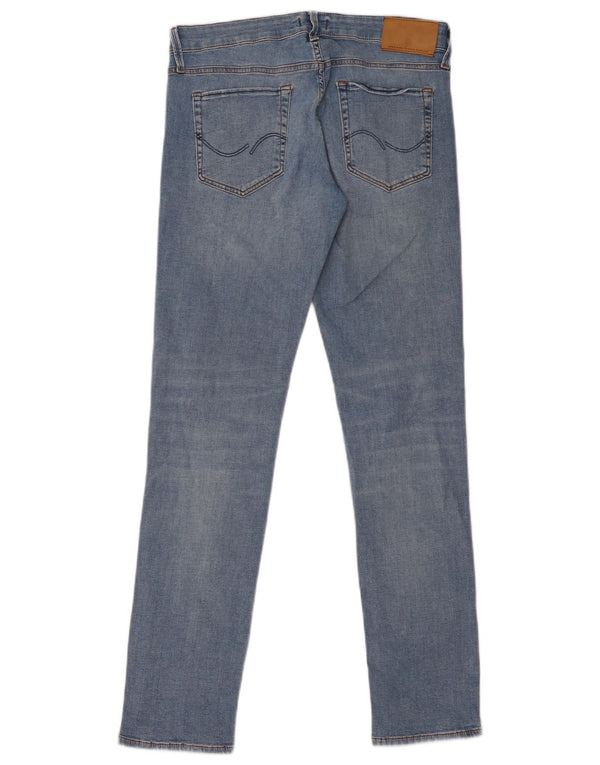 Jack & Jones Masculino GLENN Slim Jeans W31 L32 Azul Algodão