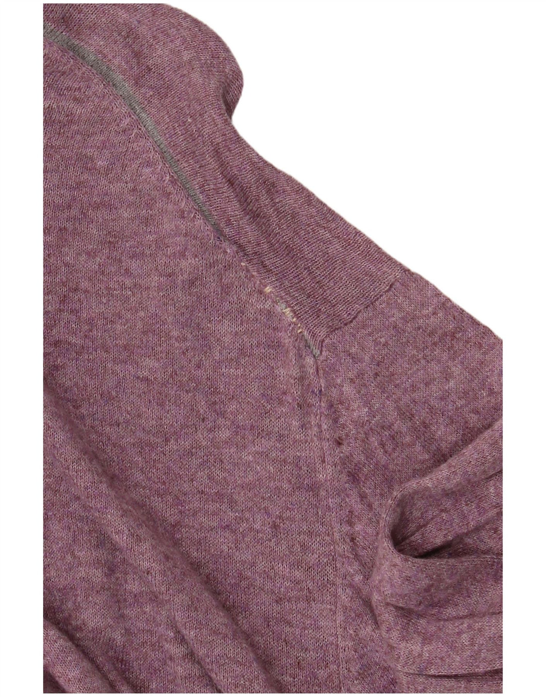 Suéter masculino Marks & Spencer regular fit com decote em V roxo médio