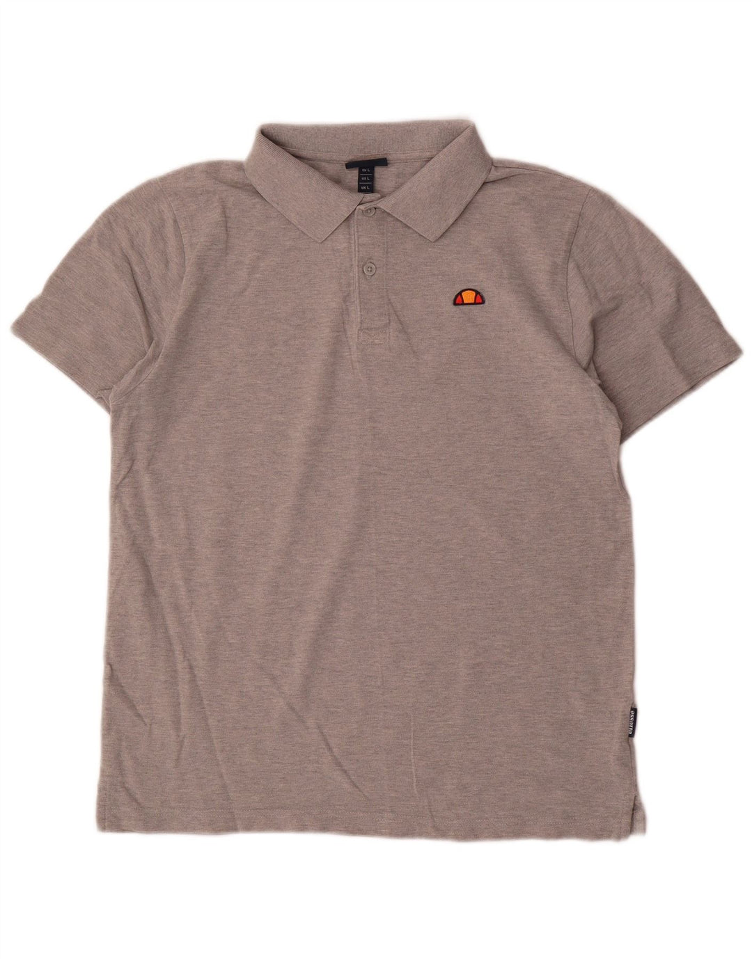 Camisa polo feminina Ellesse UK 16 grande algodão cinza