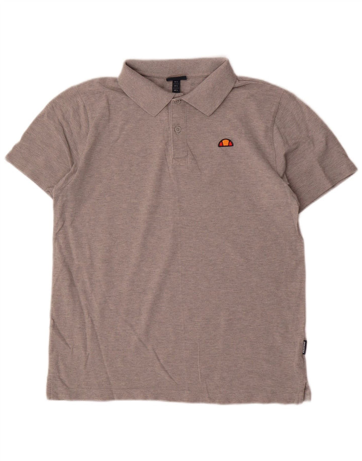 Camisa polo feminina Ellesse UK 16 grande algodão cinza