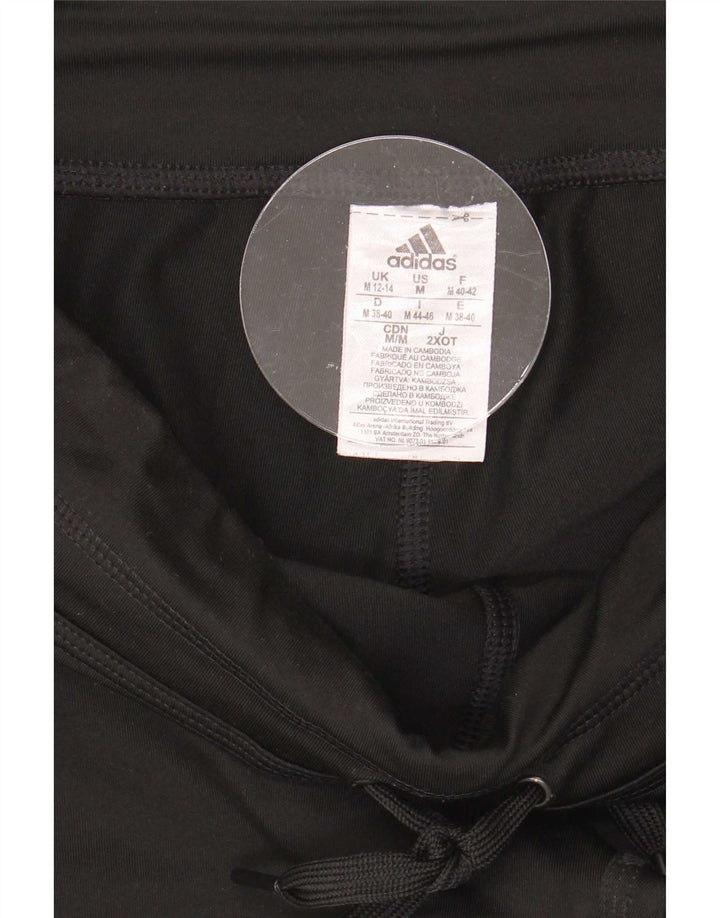 Calça de treino feminina Adidas UK 12/14 médio preto poliéster