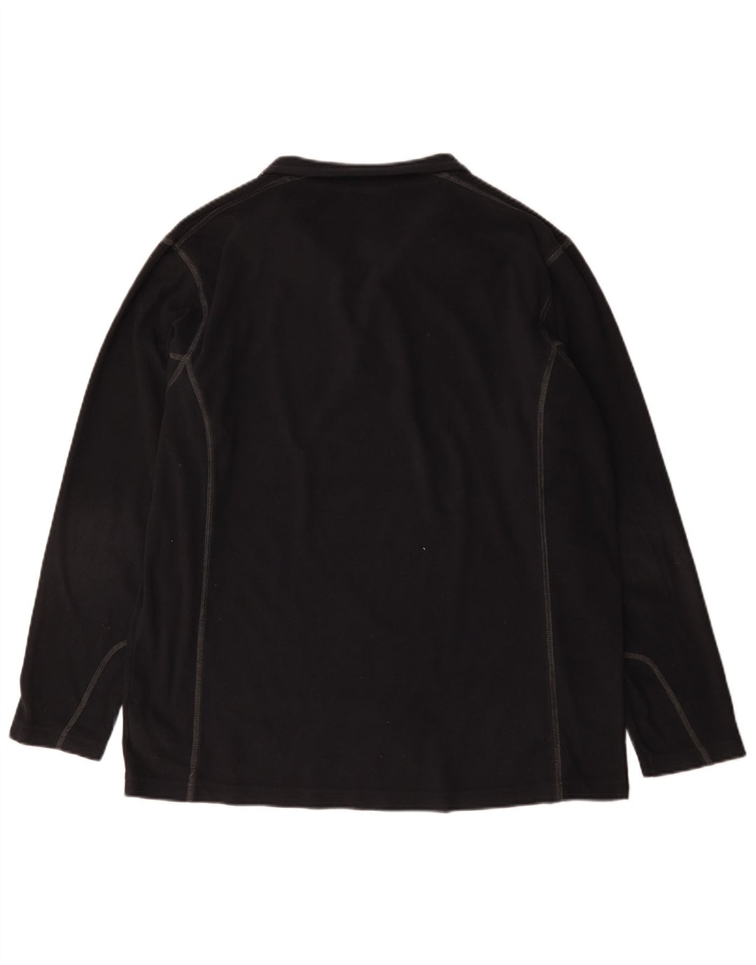 Suéter de lã Columbia masculino com zíper e gola XL preto poliéster