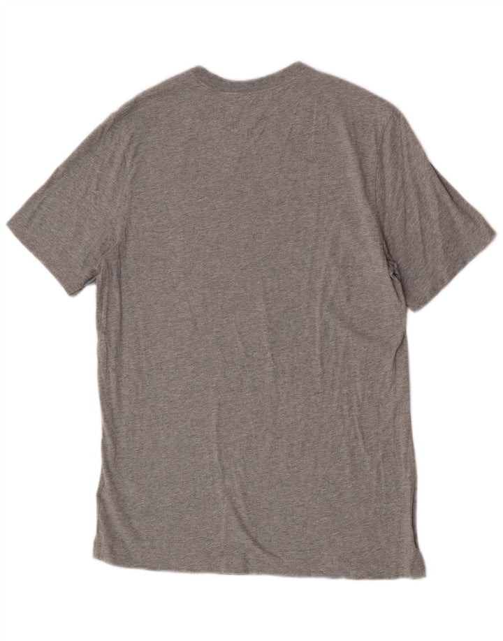 Camiseta masculina Nike Top cinza médio manchado de algodão