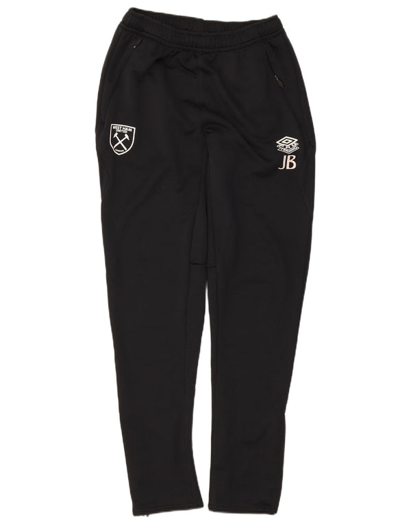 Umbro Masculino West Ham United F.C Calça de treino gráfica grande preta