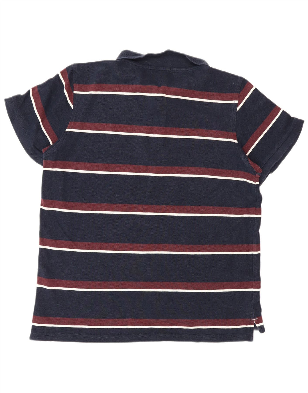 Camisa polo masculina Heritage Lyle & Scott de algodão listrado azul marinho médio