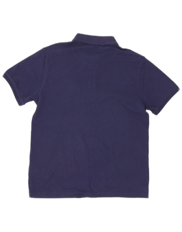 Refrigue Mens Polo Shirt Small Navy Blue Cotton