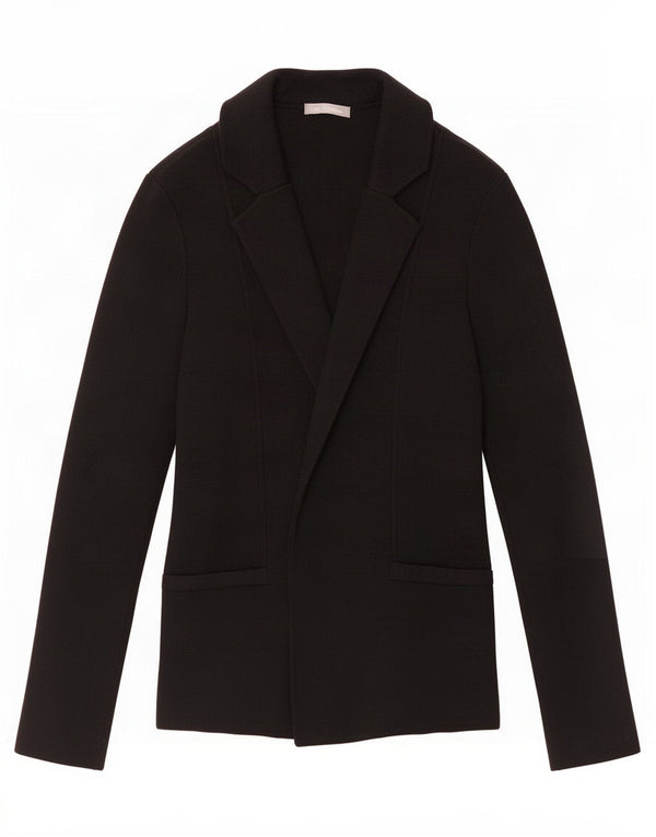 Suéter cardigã aberto feminino Marks & Spencer Reino Unido 16 grande viscose preta