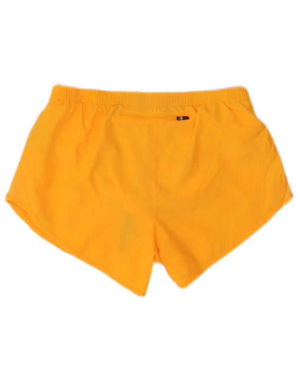 Nike Womens Dri Fit Sport Shorts UK 14 Médio Laranja Poliéster