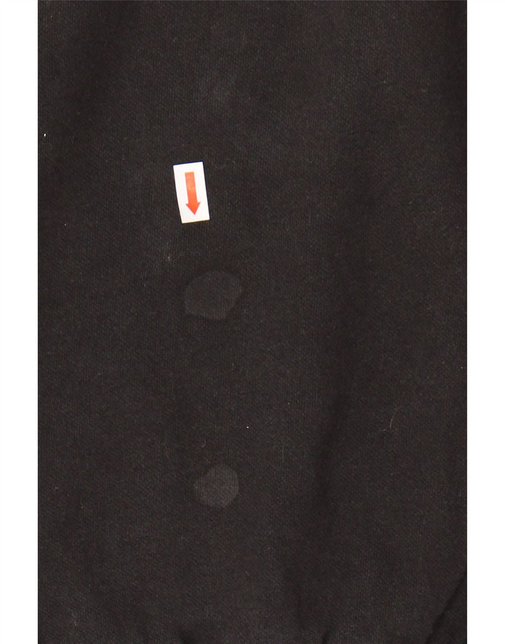 PUMA Mens Graphic Moletom Jumper Pequeno Algodão Preto