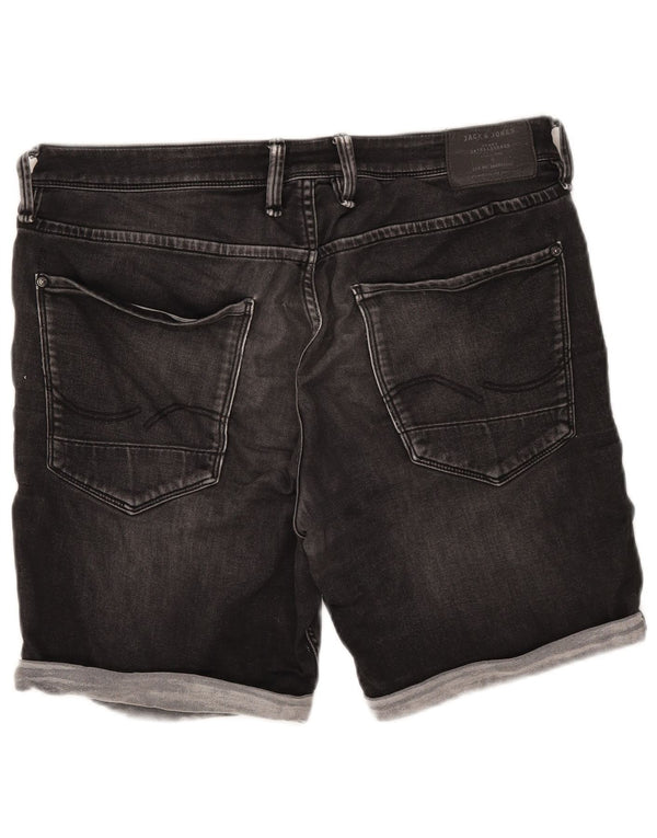 Shorts jeans masculino Jack & Jones Regular Fit XL W38 algodão cinza