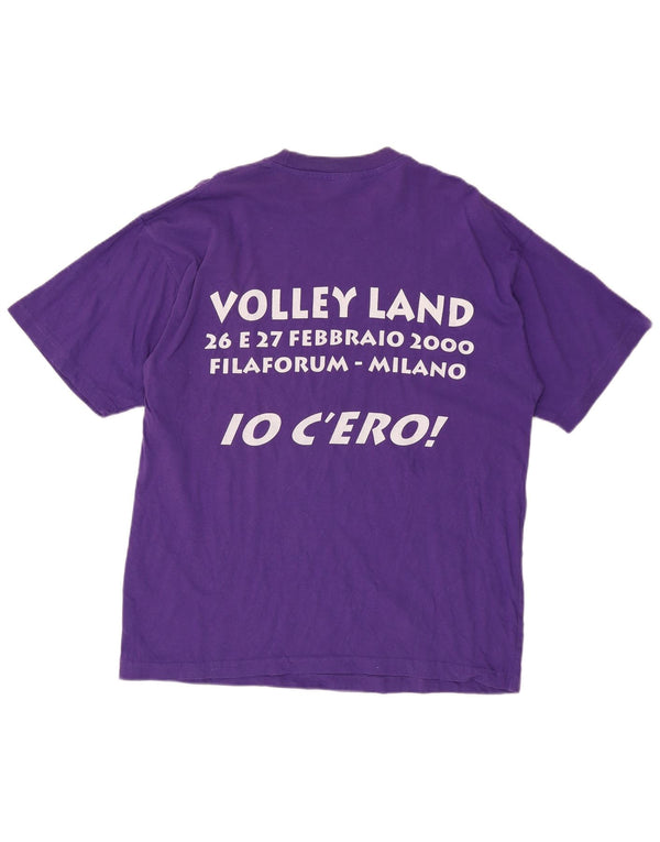 Camiseta feminina com estampa CHAMPION UK 16 grande algodão roxo