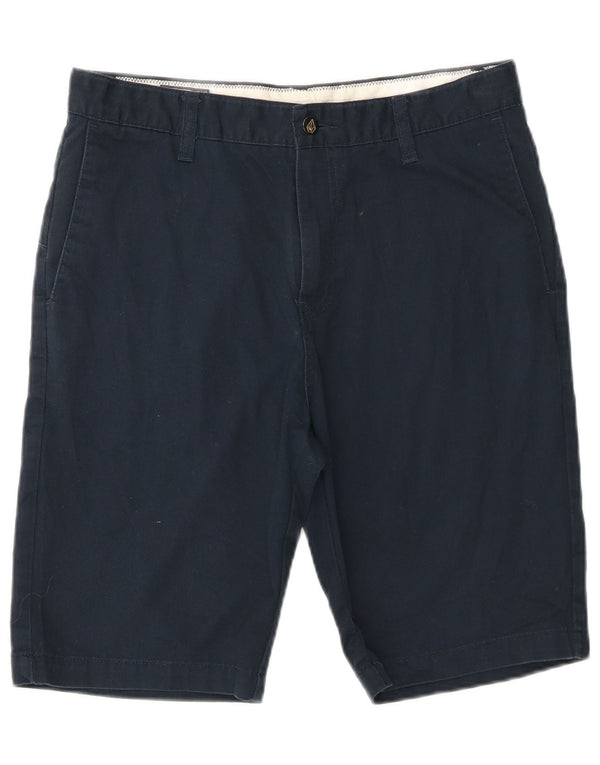 Volcom Mens Chino Shorts W32 Médio Algodão Azul Marinho