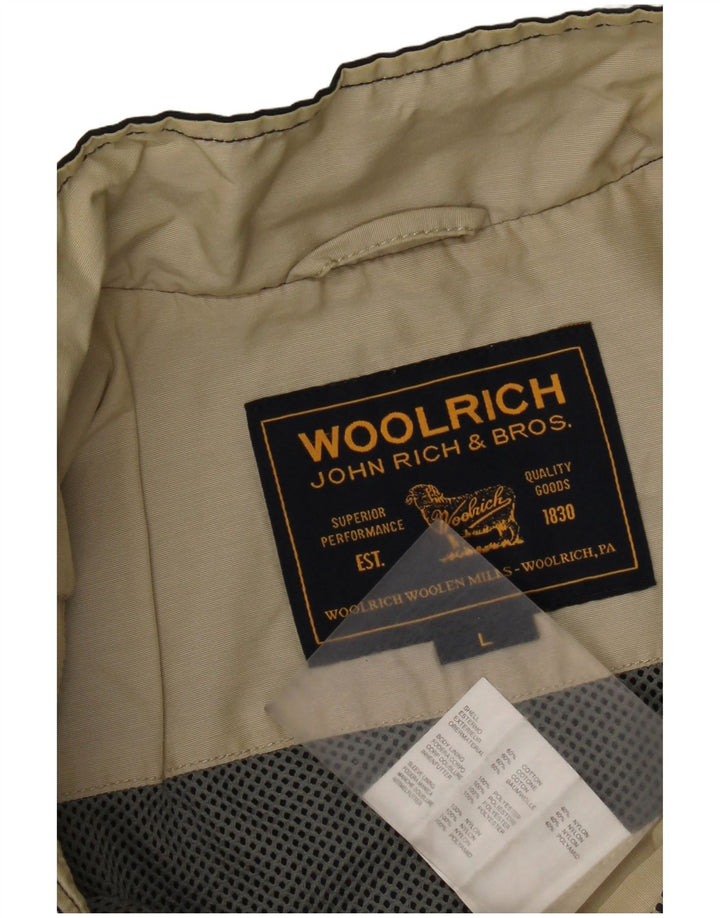 Jaqueta utilitária feminina Woolrich Reino Unido 14 grande algodão azul marinho