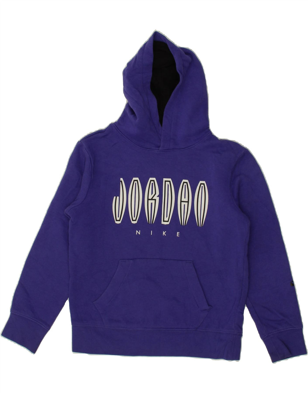 JORDAN Girls Graphic Hoodie Jumper 10-11 Years Medium Purple Vintage Jordan and Second-Hand Jordan from Messina Hembry 