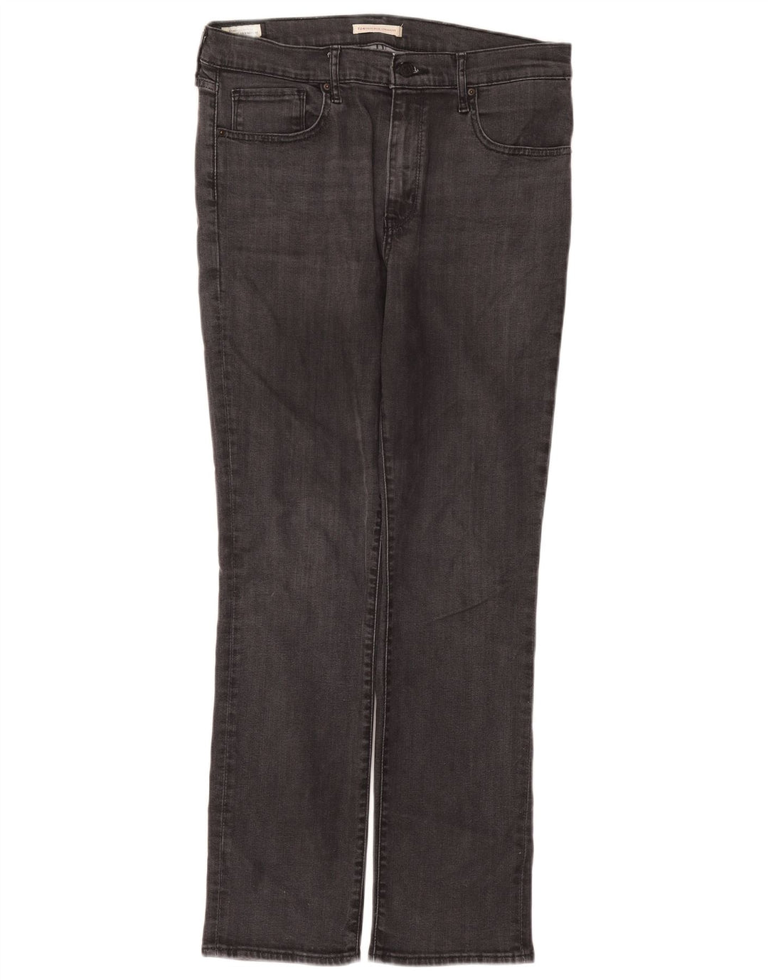 Calça jeans feminina Levi's 724 High Rise Straight W32 L30 cinza Lyocell