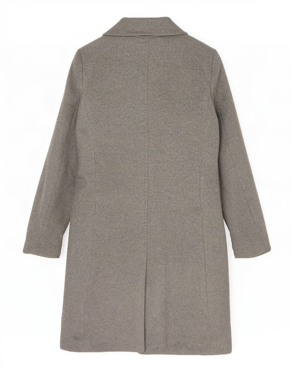 Sobretudo feminino Max Mara UK 10 lã cinza pequena