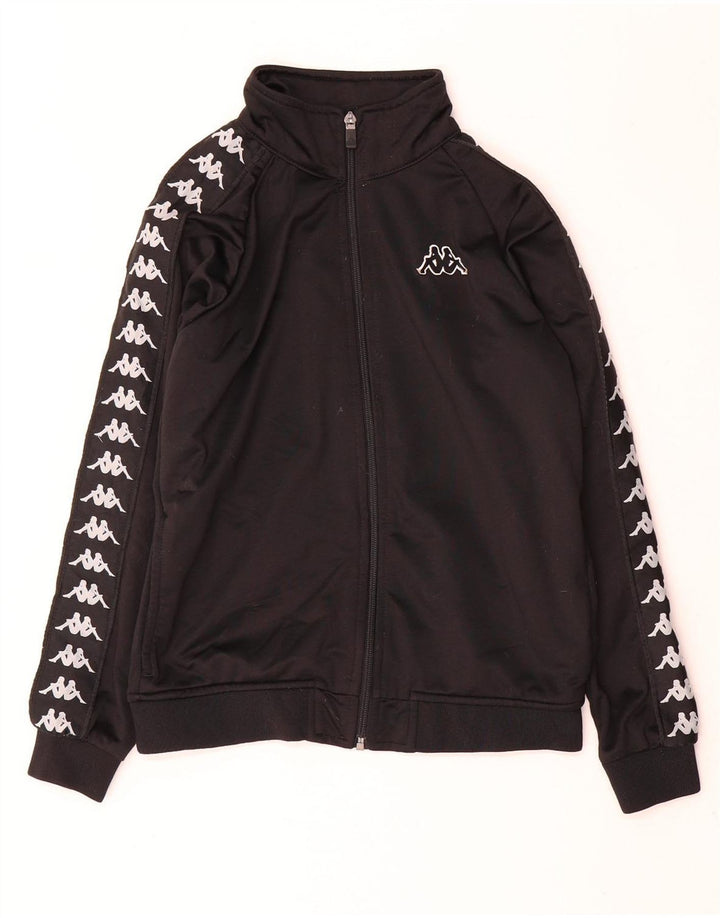 Casaco Kappa Boys Graphic Tracksuit 11-12 Anos Preto Poliéster