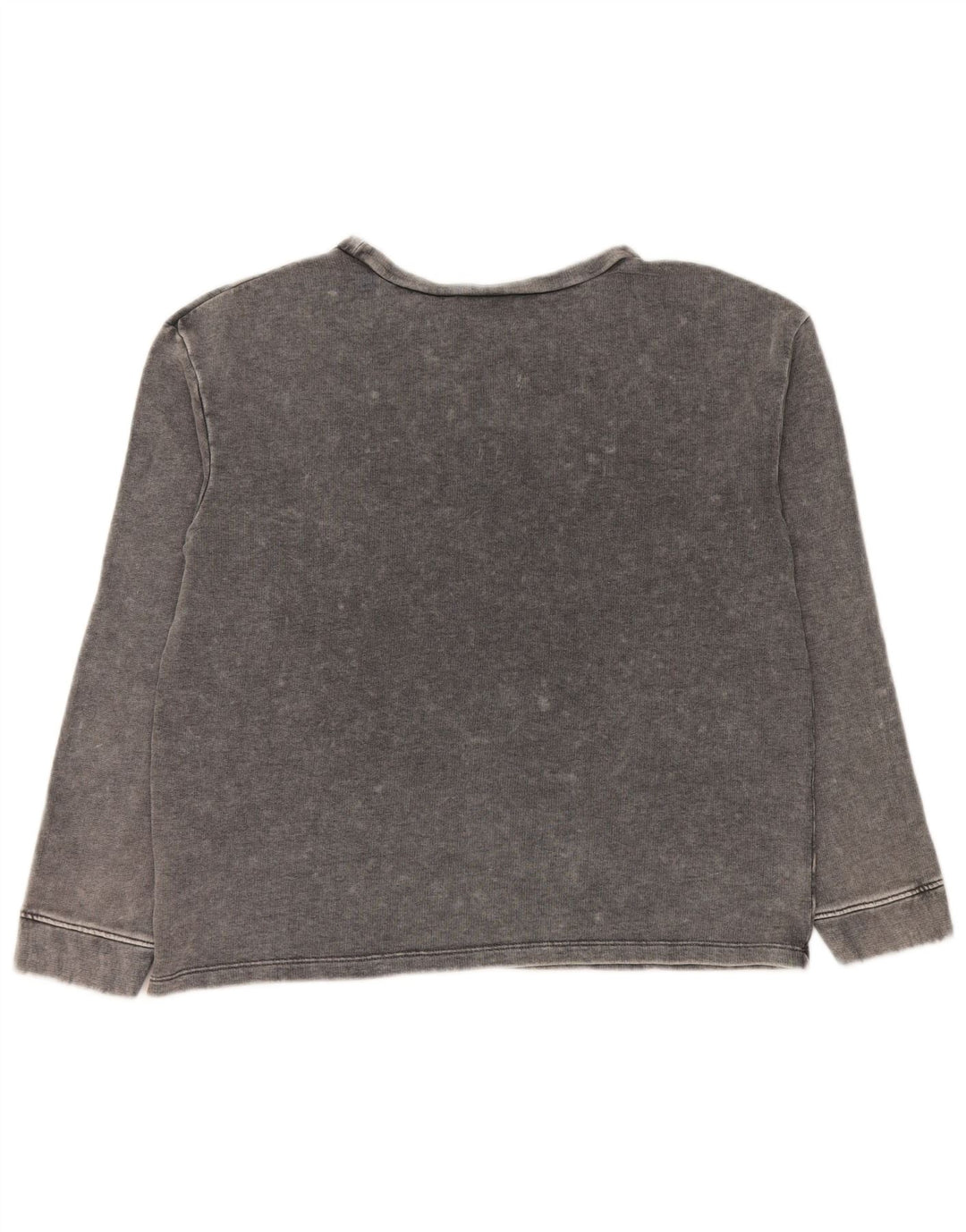 Suéter gráfico feminino Guess UK 16 grande algodão cinza
