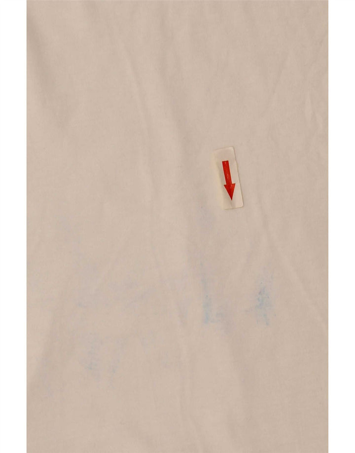 Hugo Boss Mens T-Shirt Top Pequeno Algodão Branco